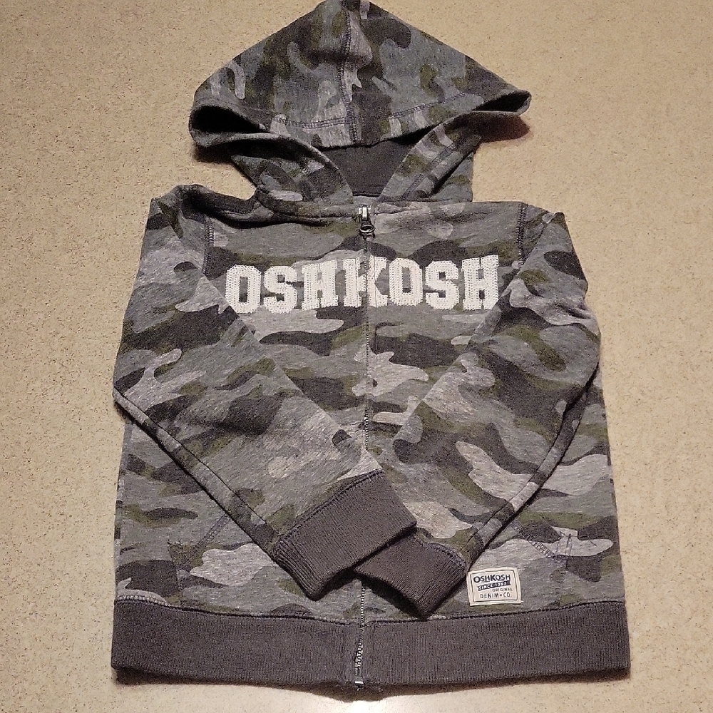 OshKosh B'gosh Kids Camo Hoodie Size 5T